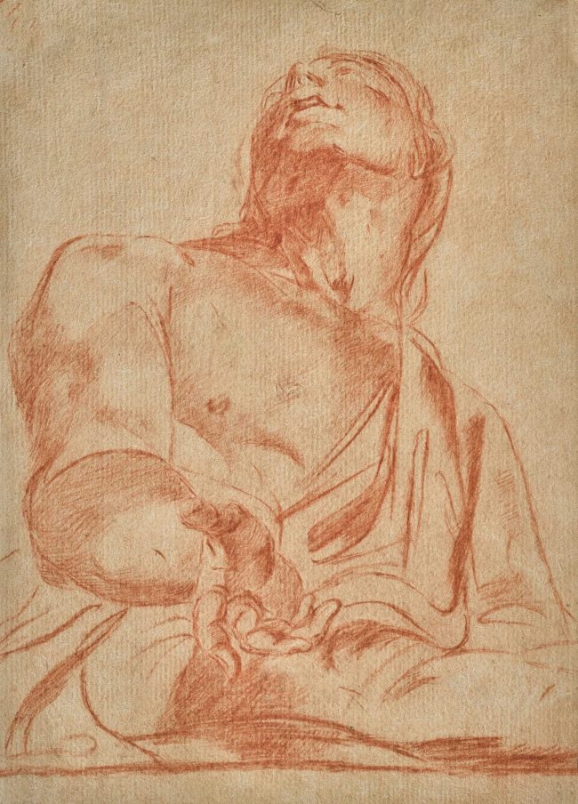 Man seen da sotto, drawing of CARLO DONELLI, DIT IL VIMERCATI