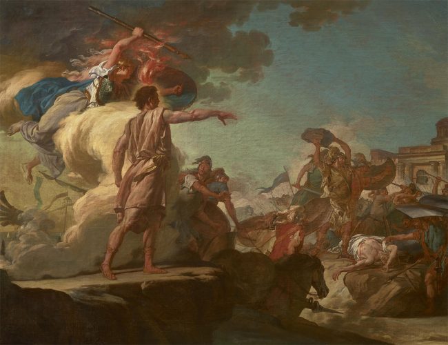 Study for ‘The Greeks and Trojans fighting over the body of Patroclus’