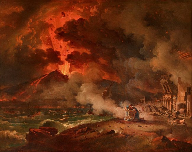 L’éruption du Vésuve, Tableau de Pierre-Henri de Valenciennes