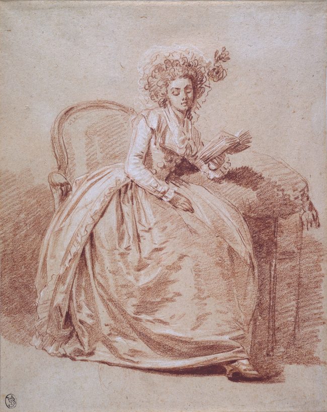 Study of a young lady reading