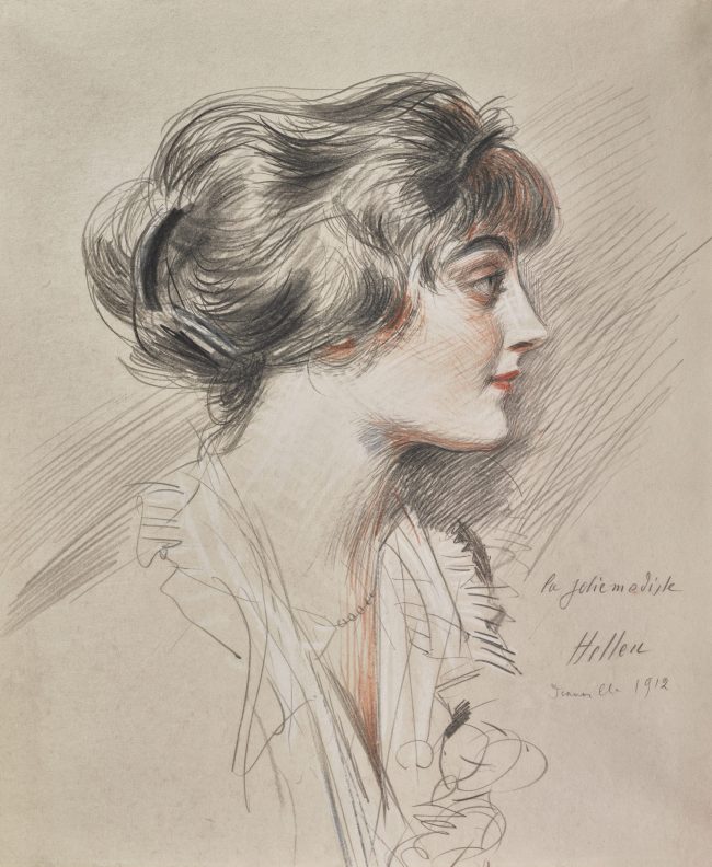 portrait présumé de Coco Chanel par Helleu