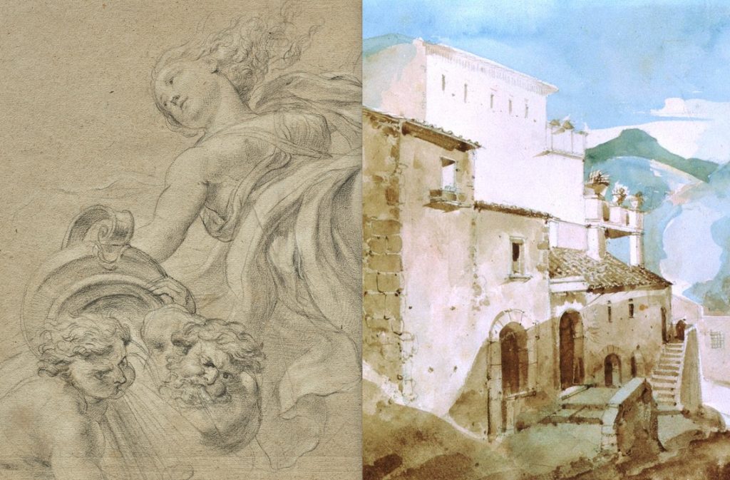 deux dessins exposés à Master Drawings