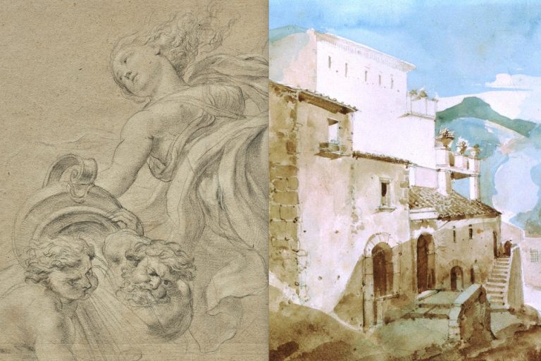 deux dessins exposés à Master Drawings
