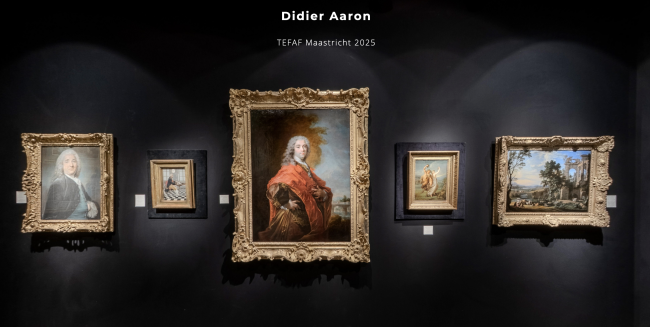 Vue du stand de l'édition TEFAF 2025