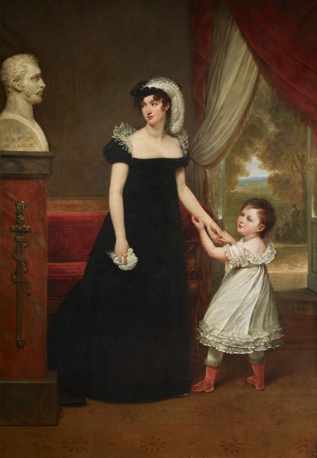 Portrait de la comtesse de Lasalle et de sa fille