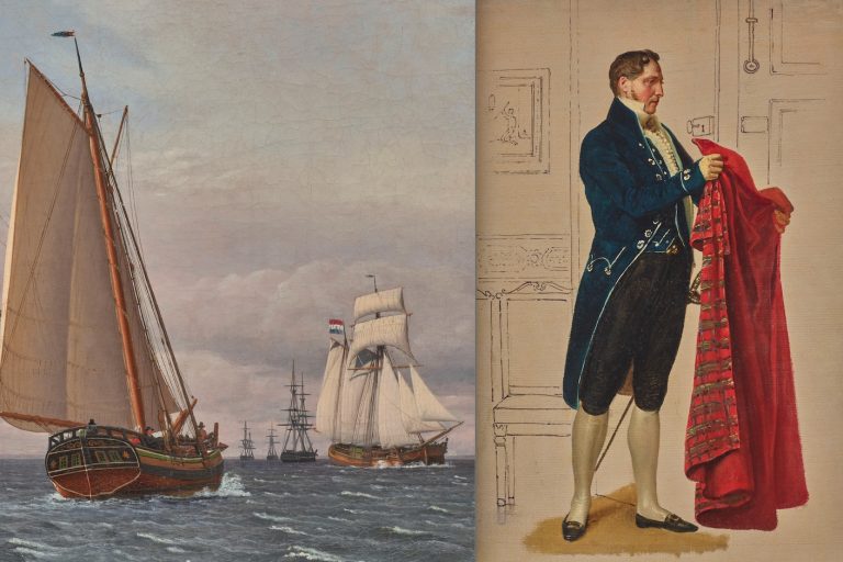 Deux détails des oeuvres présentées sur le salon